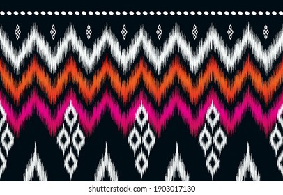 Abstract oriental ethnic pattern traditional background design for wallpaper, fabric, textile, carpet, batik. Embroidery style. Vector illustration. Eps10
