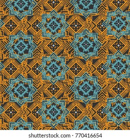 Abstract oriental geometric pattern