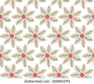 Abstrakter orientalischer Mandalarahmen mit dekorativen, farbigen Weihnachtsblumenmustern auf weißem Hintergrund. Muster Sonnenblumengeometrie im modernen Stil. Design für Modebanner, Cover, Textilien.