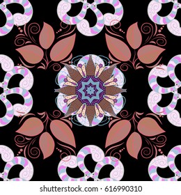 Abstract oriental mandala frame with decorative colored foil. Design for fashion banner, cover, save the date card, wedding or birthday party invitation. Vector mandala with peacock feather.