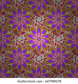 Abstract oriental mandala frame with decorative colored foil. Design for fashion banner, cover, save the date card, wedding or birthday party invitation. Vector mandala with peacock feather.
