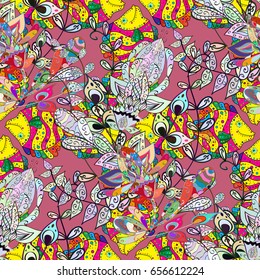 Abstract oriental mandala frame with decorative colored foil. Design for fashion banner, cover, save the date card, wedding or birthday party invitation. Vector mandala with peacock feather.