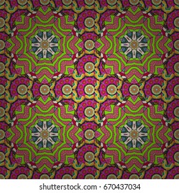 Abstract oriental mandala frame with decorative colored foil. Design for fashion banner, cover, save the date card, wedding or birthday party invitation. Vector mandala with peacock feather.