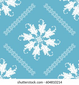 Abstract oriental ornament. Vintage classic blue and white seamless pattern Floral background for textile, wallpaper, pattern fills, covers, surface, print, gift wrap, scrapbooking, decoupage