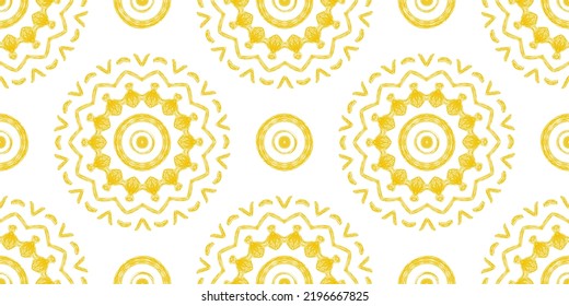 Abstract Oriental Pattern in Boho Style - endless Geometric Background.