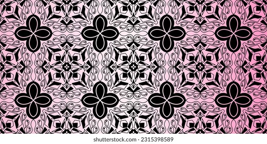 Abstract oriental pattern in boho style, endless geometric background. Seamless vector background. Ornament for fabric, wallpaper, packaging, Decorative print