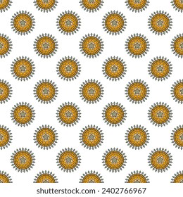 Abstract oriental pattern in boho style.