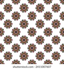 Abstract oriental pattern in boho style.