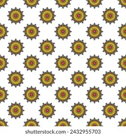 Abstract oriental pattern in boho style.