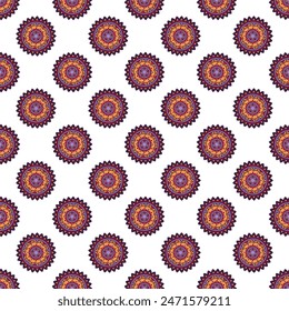 Abstract oriental pattern in boho style.