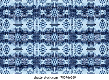 Abstract  Oriental pattern. The fabric was dyed with India ink. Indonesian batik. Ethnic motif. Marble watercolor painting. The effect of multi-colored foil.
