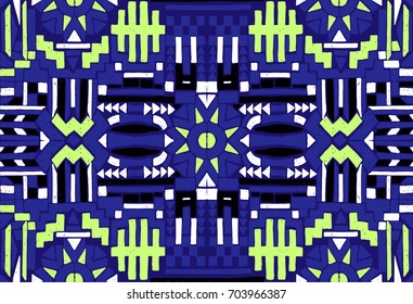 Abstract  Oriental pattern. The fabric was dyed with India ink. Indonesian batik. Ethnic motif. Marble watercolor painting. The effect of multi-colored foil.