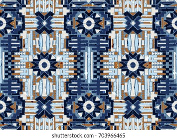 Abstract  Oriental pattern. The fabric was dyed with India ink. Indonesian batik. Ethnic motif. Marble watercolor painting. The effect of multi-colored foil.