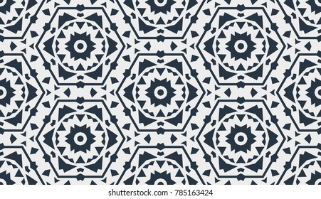 Abstract Oriental Pattern. Modern Shape. Endless Vector.