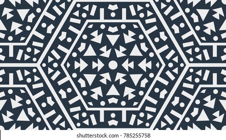 Abstract Oriental Pattern. Modern Shape. Endless Vector.