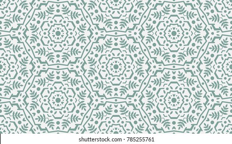 Abstract Oriental Pattern. Modern Shape. Endless Vector.