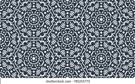 Abstract Oriental Pattern. Modern Shape. Endless Vector.