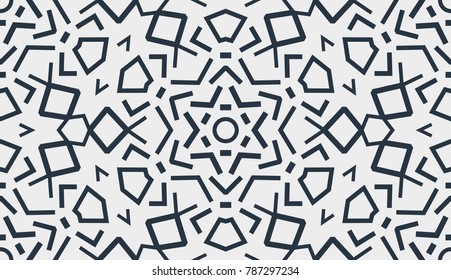 Abstract Oriental Pattern. Modern Shape. Endless Vector.