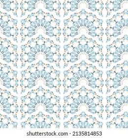 Abstract oriental seamless pattern, colorful tiles, background design - great for textiles, wallpaper, wrapping - vector design