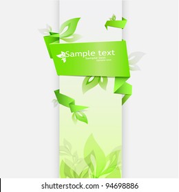 Abstract origami background with text