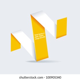 Abstract origami banner