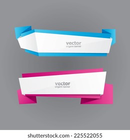 Abstract Origami Banners