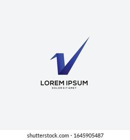 abstract origami bird logo design