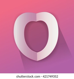 Abstract Origami Bold Typeface Vector Design of a Capital "o" Character Font for Your Decorative Celebration Branding Message
