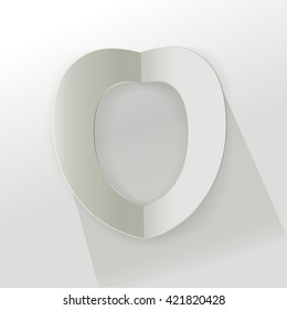 Abstract Origami Bold Typeface Vector Design of a Number "O" Character Font for Your Decorative Branding Text