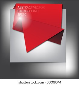 Abstract origami paper tags