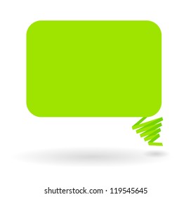 Abstract origami speech bubble vector background