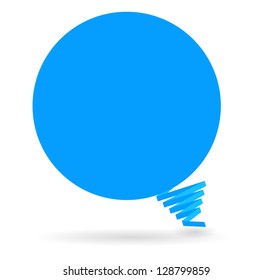 Abstract origami speech bubble vector background