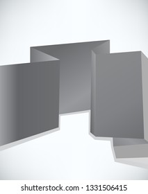 Abstract origami speech bubble vector background