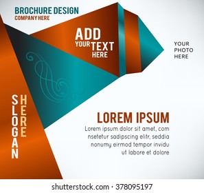 Abstract origami speech bubble vector background