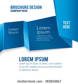 Abstract origami speech bubble vector background