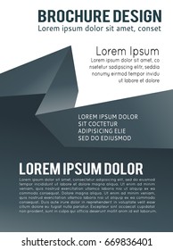 Abstract origami speech bubble vector background