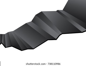 Abstract origami speech bubble vector background