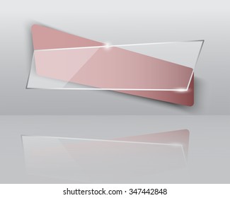 Abstract origami speech bubble.Vector abstract background.