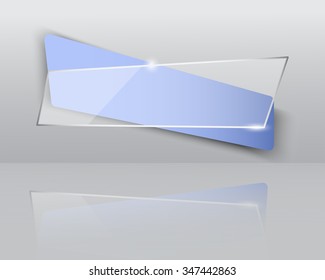 Abstract origami speech bubble.Vector abstract background.