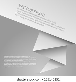 Abstract origami speech vector background