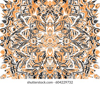 Abstract ornament art traditional, Islam, arabic, indian, ottoman motifs, elements. Vector illustration can be used for design of a t-shirt, bag, a poster, greeting card, invitation