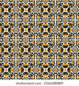 Abstract ornament azulejo style seamless pattern for decor, fabric or scrapbook. Vector background.