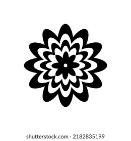 abstract ornament background, in black and white