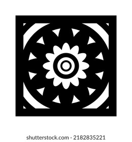 abstract ornament background, in black and white