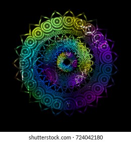 Abstract ornament background with bright colors.