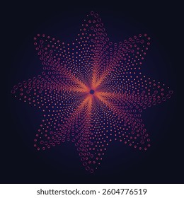 abstract ornament background disco star