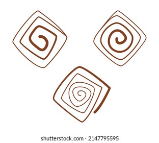 Ornamento abstracto para fondo, ornamento espiral, ornamento espiral abstracto 
