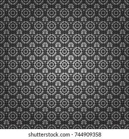 Abstract ornament. Black, white and gray texture. Wallpaper in the geometrical style. Graphic vector pattern. A seamless background.