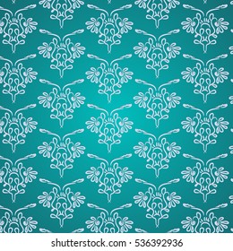 abstract ornament in blue tones, vector illustration