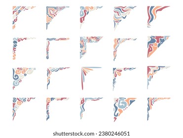 Abstract Ornament Border Element Set